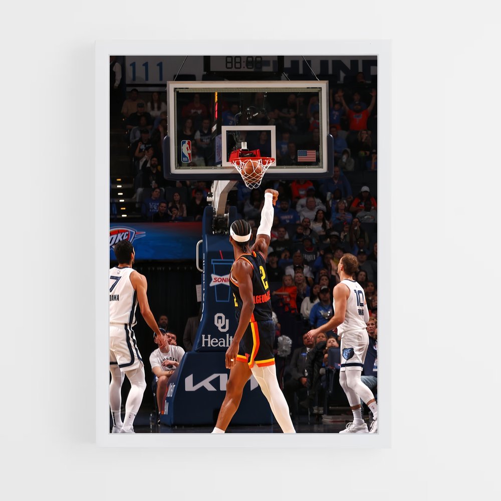 Poster Oklahoma city thunder – affiche Basketball (vue 3)